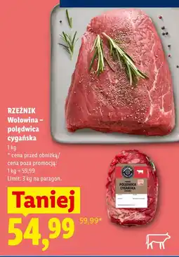 Lidl Rzeźnik Wołowina - polędwica cygańska oferta