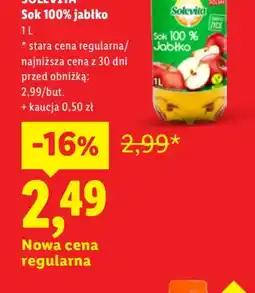 Lidl Solevita Sok 100% jabłko oferta