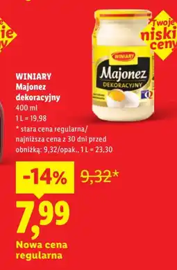 Lidl Majonez dekoracyjny Winiary oferta