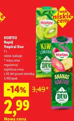 Lidl Hortex Napój Tropical Duo oferta