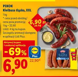 Lidl PIKOK Kiełbasa śląska, XXL oferta
