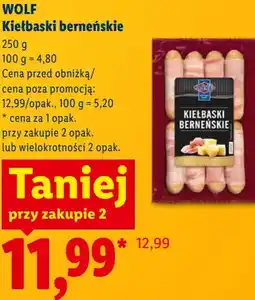 Lidl Wolf Kiełbaski berneńskie oferta