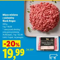 Lidl Mięso mielone z wołowiny Black Angus oferta