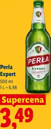 Lidl Piwo Perła Export oferta