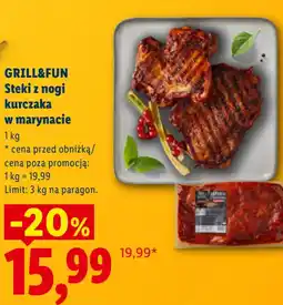 Lidl GRILL&FUN Steki z nogi kurczaka w marynacie oferta
