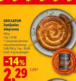 Lidl GRILL&FUN Zawijaniec wieprzowy oferta