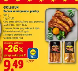 Lidl GRILL&FUN Boczek w marynacie, plastry oferta