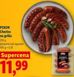 Lidl PIKOK Chorizo na grilla oferta
