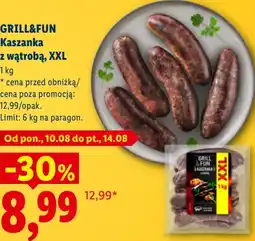 Lidl GRILL&FUN Kaszanka z wątrobą, XXL oferta
