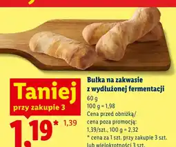 Lidl Bułka na zakwasie z wydłużonej fermentacji oferta