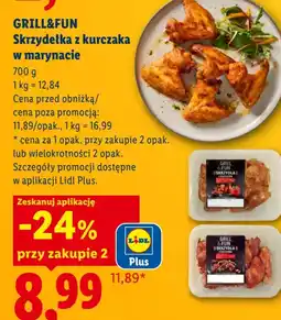 Lidl GRILL&FUN Skrzydełka z kurczaka w marynacie oferta