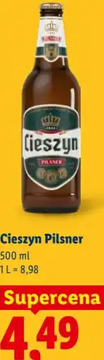Lidl Piwo Cieszyn Pilsner oferta