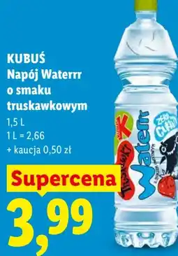 Lidl Kubuś Napój Waterrr o smaku truskawkowym oferta