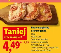 Lidl Pinsa margherita z serem gouda oferta