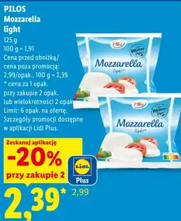 Lidl PILOS Mozzarella light oferta