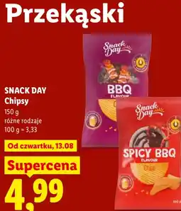 Lidl SNACK DAY Chipsy oferta