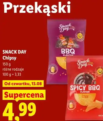 Lidl SNACK DAY Chipsy oferta