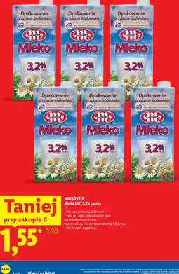 Lidl MLEKOVITA Mleko UHT 3,2% Łączka oferta