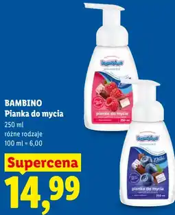 Lidl Bambino Pianka do mycia oferta