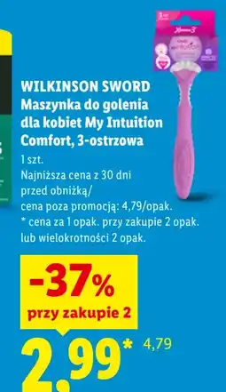 Lidl WILKINSON SWORD Maszynka do golenia dla kobiet My Intuition Comfort, 3-ostrzowa oferta
