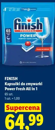 Lidl FINISH Kapsułki do zmywarki Power Fresh All in 1 oferta
