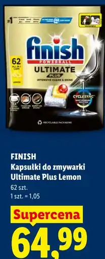 Lidl FINISH Kapsułki do zmywarki Ultimate Plus Lemon oferta