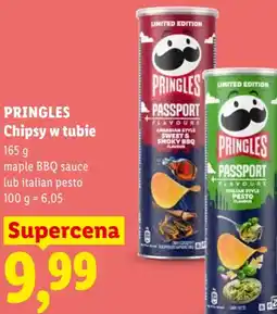 Lidl Pringles Chipsy w tubie maple BBQ sauce lub italian pesto oferta