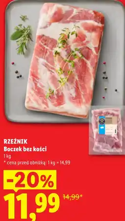 Lidl Rzeźnik Boczek bez kości oferta