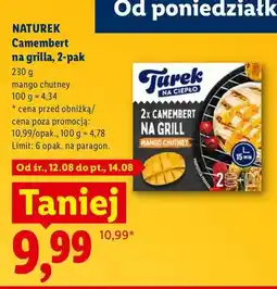 Lidl Camembert na grilla Naturek mango chutney 2-pak oferta