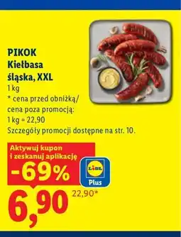 Lidl Kiełbasa śląska XXL Pikok oferta