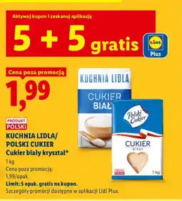 Lidl Cukier biały kryształ Polski oferta