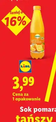 Lidl Sok pomarańcza Solevita 100% oferta