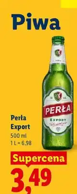 Lidl Piwo Perła Export oferta