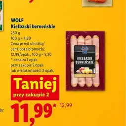 Lidl Kiełbaski berneńskie Wolf oferta