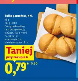 Lidl Bułka poznańska XXL oferta