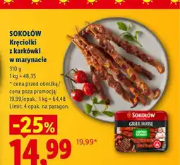 Lidl Kręciołki z karkówki w marynacie Sokołów oferta