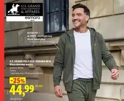 Lidl Bluza dresowa męska U.S. Grand Polo dla esmara Men oferta