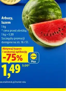 Lidl Arbuz luzem oferta