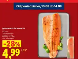 Lidl Łosoś atlantycki filet ze skórą XXL oferta