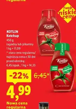 Lidl Ketchup pikantny Kotlin oferta