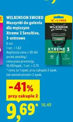 Lidl Maszynki do golenia dla mężczyzn Wilkinson Sword Xtreme 3 Sensitive oferta