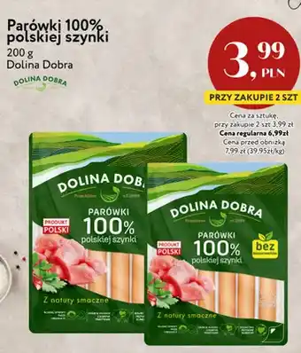 Market Point Parówki 100% polskiej szynki Dolina Dobra oferta