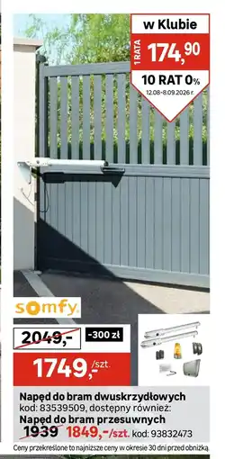 Leroy Merlin Napęd do bramy Somfy oferta