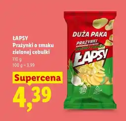 Lidl Prażynki o smaku zielonej cebulki Łapsy oferta