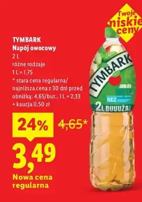 Lidl Napój owocowy Tymbark oferta