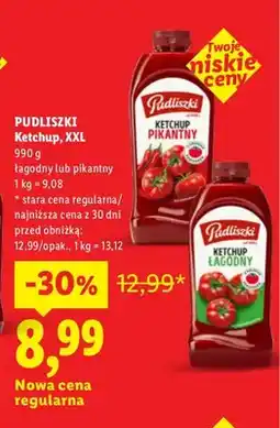 Lidl Ketchup XXL pikantny Pudliszki oferta