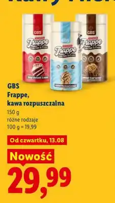 Lidl Kawa rozpuszczalna GBS Frappe Fudge & Cream oferta
