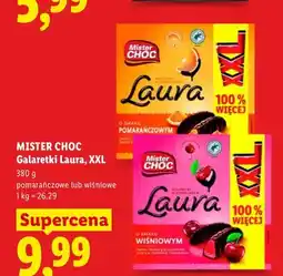 Lidl Galaretki Laura o smaku pomarańczowym XXL Mister Choc oferta