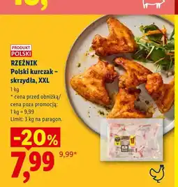 Lidl Polski kurczak skrzydła XXL Rzeźnik oferta