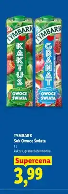 Lidl Sok Tymbark Owoce Świata kaktus oferta